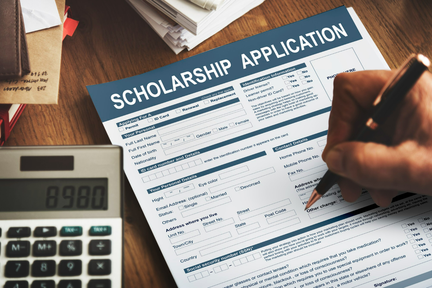 scholarship-application-form-foundation-concept